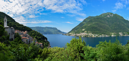 Fototapeta na wymiar Careno - Lago di Como
