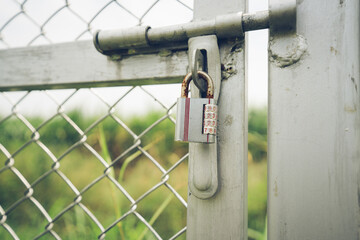 padlock on the fence