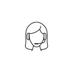 Call center support icon vector illustration