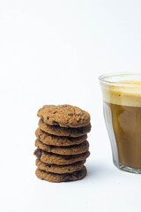 Sweet Delicious Chocolate with Black Cookie