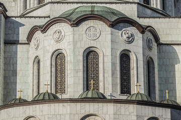 Obraz premium Detail of Church of Saint Sava (