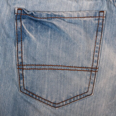 back pocket of jeans as background