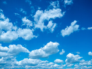 Naklejka na ściany i meble summer cloudy sky, blue sky, clouds.