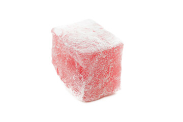 Delicious turkish delight isolated on white background