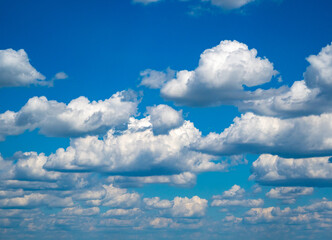 Fototapeta premium summer cloudy sky, blue sky, clouds.