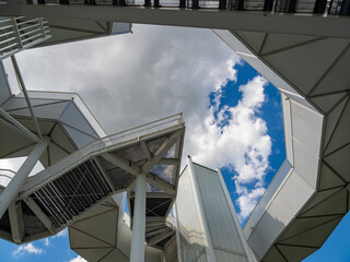 Obraz premium Observation deck, in Berlin Marzahn district.