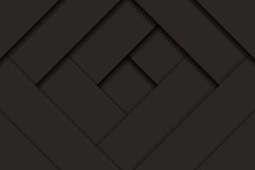 Fototapeta premium Abstract dark background with paper cut out effect