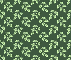 leaf pattern vector Contemporary Modern Style Leaf Pattern Vector Background Design for fabric and others