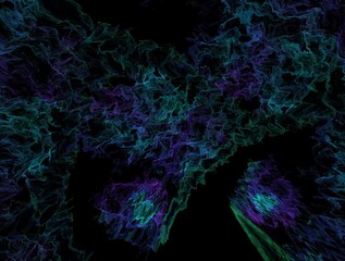 Imaginatory fractal background generated Image