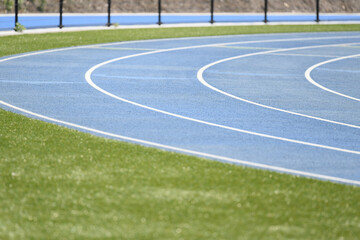 陸上競技場　炎天下