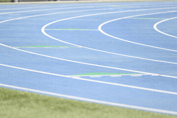 陸上競技場　炎天下