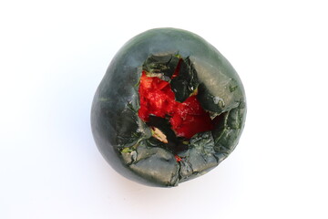 Wassermelone verdorben. Melone faul.