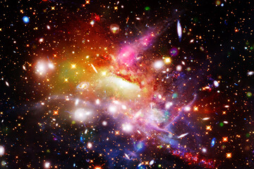 Amazing galaxy view and stars. The elements of this image furnished by NASA.