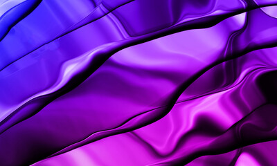 Silky luxury violet purple background. Abstract wave banner. Digital wallpaper.