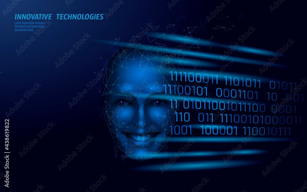 Poster virtual assistant voice recognition service technology. ai artificial intelligence robot support. ch
