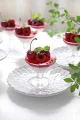 アメリカンチェリーパンナコッタ