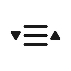 Set Line Spacing Icon. Text Editor Button For UI Design.