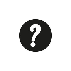 Question mark sign icon. FAQ button for web and mobile UI design. Asking questions, ask for help sign.