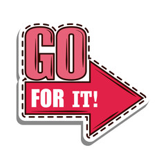 phrase and arrow patch