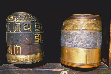Prayer wheels, Gandan monastery, Ulaanbaatar, Mongolia