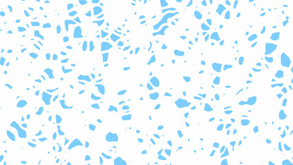 Chaotic blue spots on a white background, grunge background