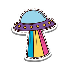UFO spaceship patch