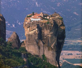 greece, thessaly, meteora monastery, agia triada, europe, holy trinity monastery, nunnery,...