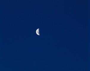 night sky, crescent, moon, planet, earth moon, space, universe, sky, blue, dark, moon phase, night, 