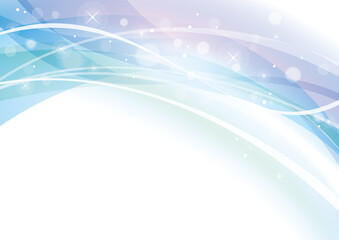 ブルー系ウェーブの背景