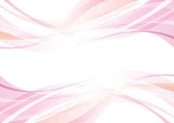 ピンクのウェーブ抽象背景