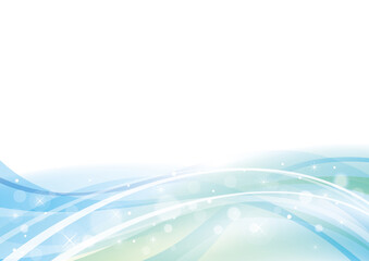 ブルーのウェーブ抽象背景