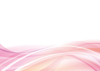 ピンクのウェーブ抽象背景