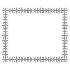 Ornament frame line icon. Simple style ornament poster background symbol. Logo design element. T-shirt printing. Vector for sticker.