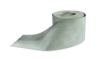 Medical bandage roll isolated on white. First aid item