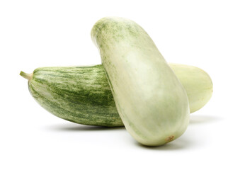 Muskmelon (yangjiaomitianguo) on white background