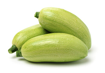 Zucchini on a white background 