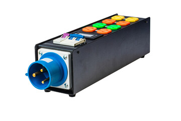Power piug for outdoor isolated on white background with clipping paths.