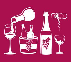 wine drink icons