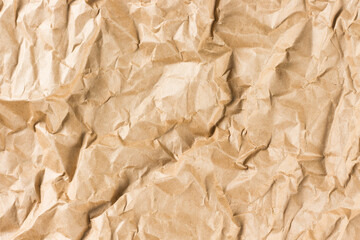 Crumpled old Kraft Paper Texture