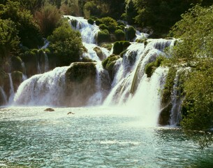 croatia, dalmatia, krka falls near sibenik