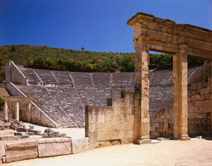 greece, epidaurus, ancient theatre, europe