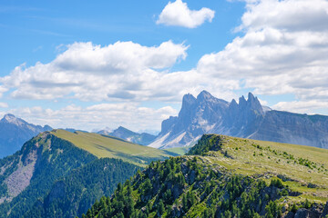 Fototapeta premium Mountain peaks in the Dolomites