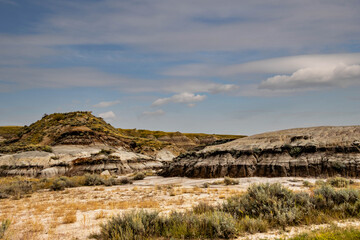 Fall in the badlands. Midland Provincial Park, Alberta, Canada