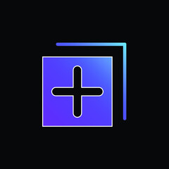 Add blue gradient vector icon
