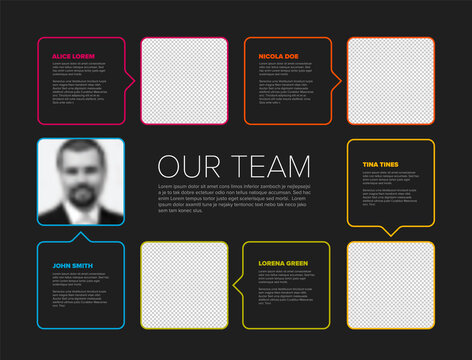 Dark Company team presentation template