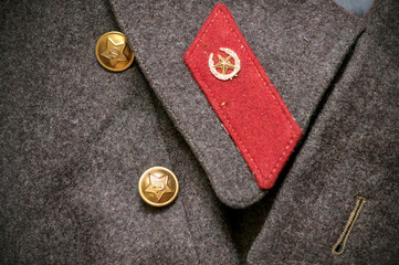 The Soviet Army overcoat.