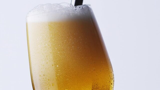 Beer tap. Pour beer into a glass