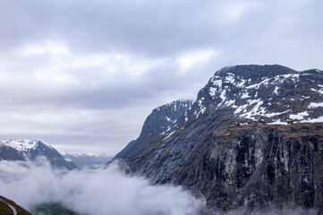 Obraz premium Norwegian fjords mountain landscapes