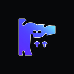 Arm blue gradient vector icon
