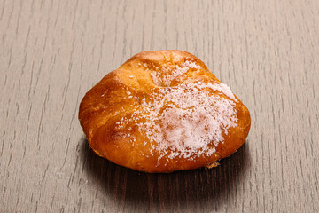 Sweet bun with sugar powder